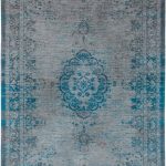tappeti Louis De Poortere LX8255 Fading World Medaillon Grey Turquoise