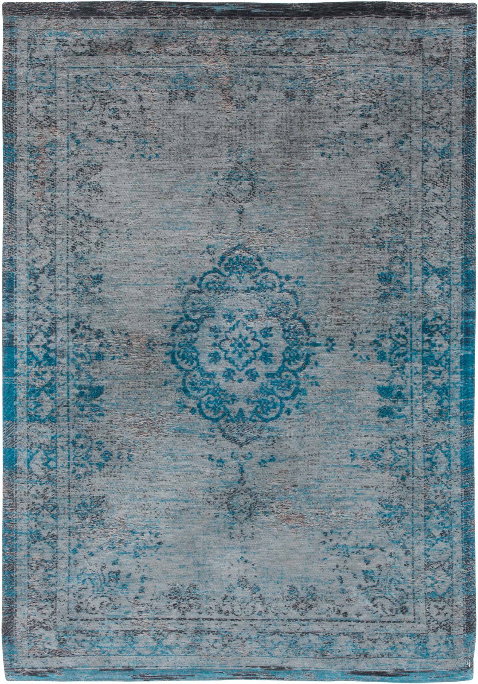 tappeti Louis De Poortere LX8255 Fading World Medaillon Grey Turquoise