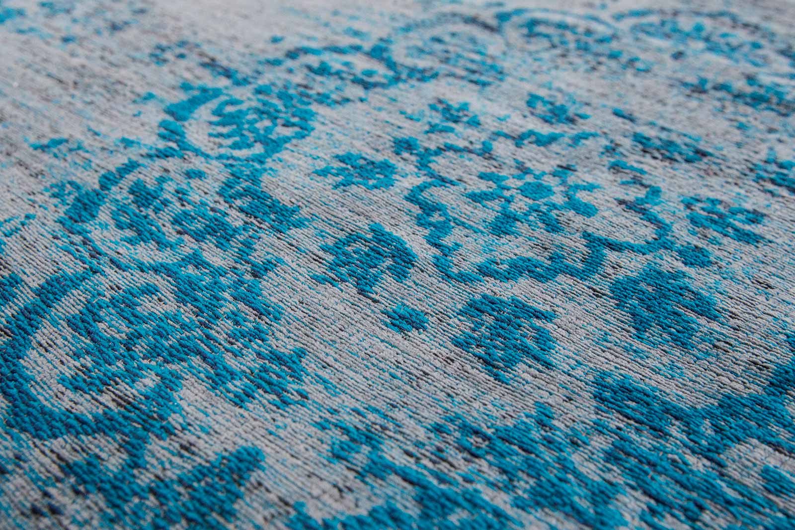 tappeti Louis De Poortere LX8255 Fading World Medaillon Grey Turquoise zoom