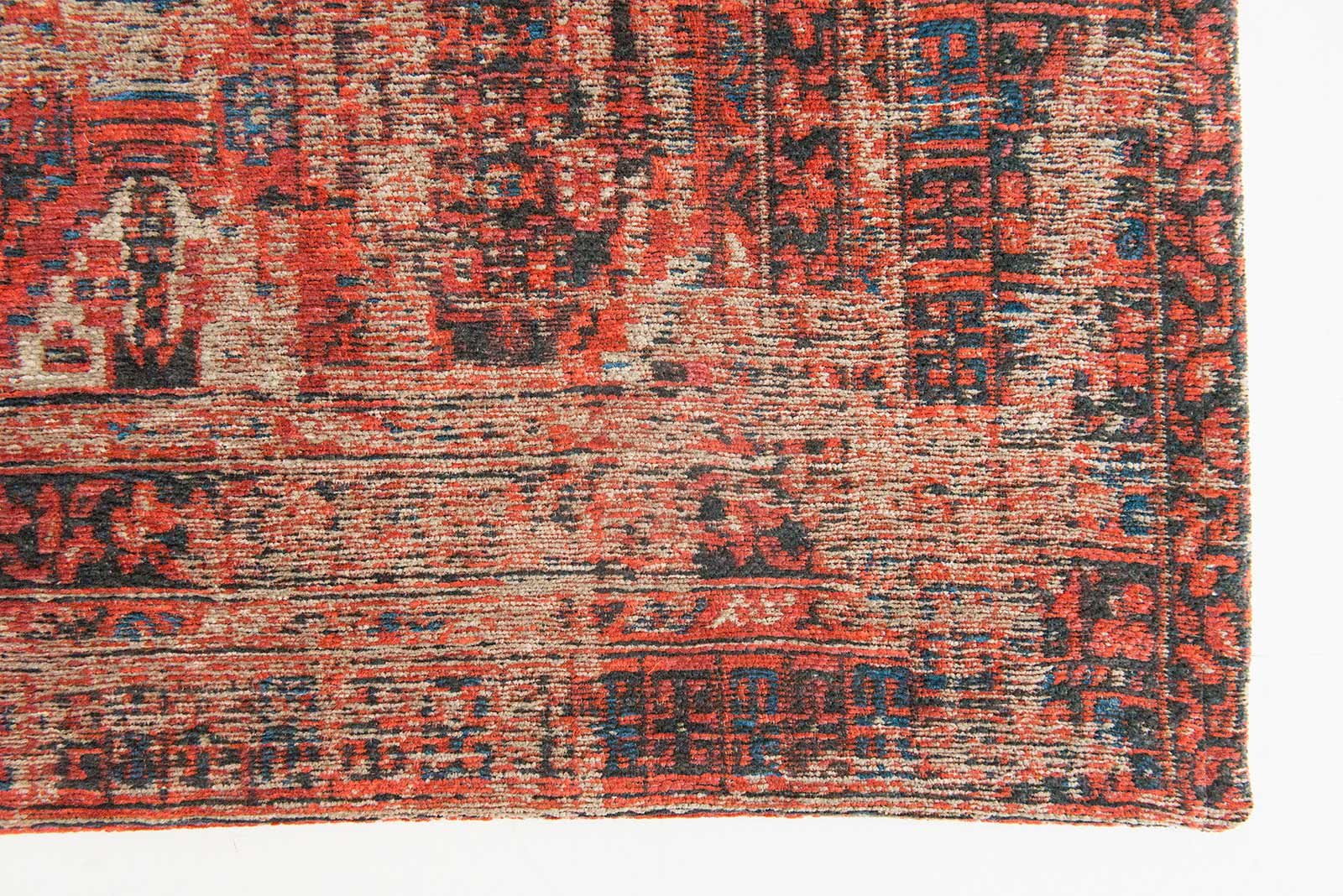 tappeti Louis De Poortere LX8719 Antiquarian Antique Hadschlu 782 Red corner