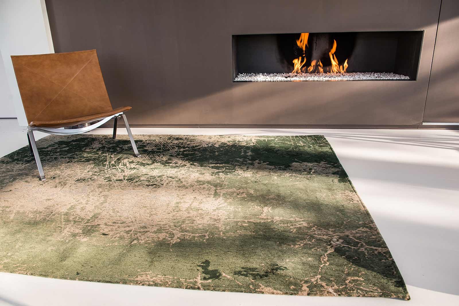 tappeti Louis De Poortere LX8723 Mad Men Cracks Dark Pine interior