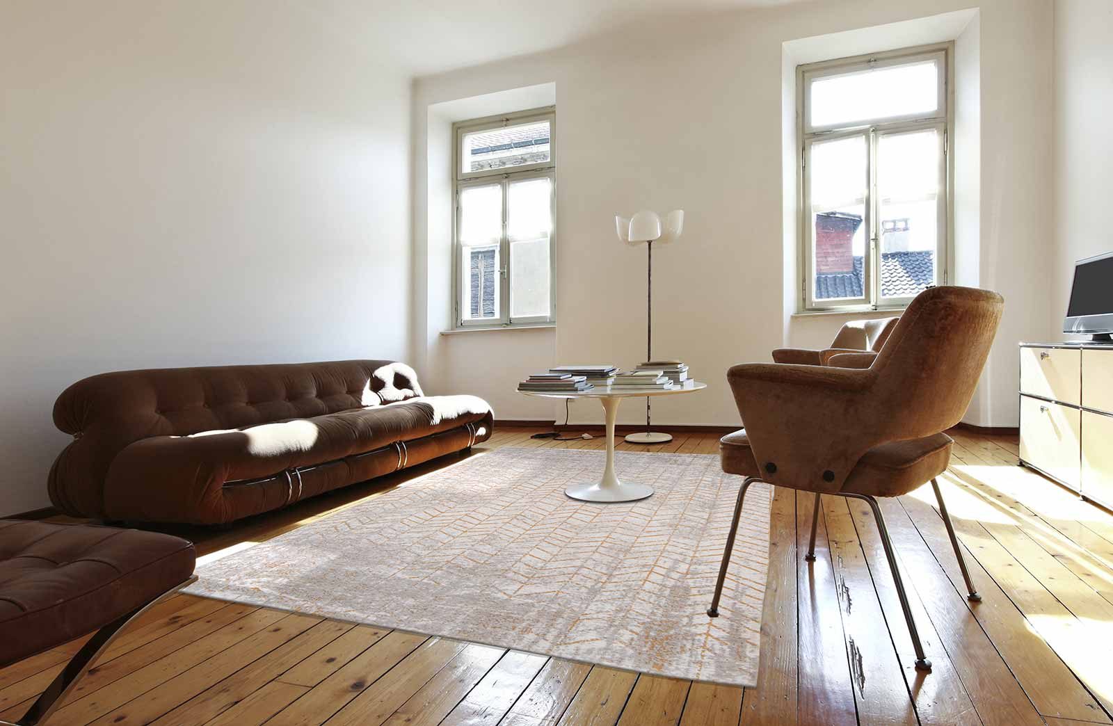 tappeti Louis De Poortere LX8928 Mad Men Jacobs Ladder Central Yellow interior