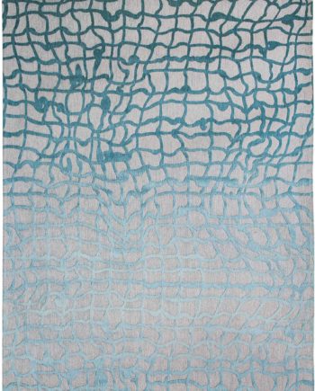 Louis De Poortere tappeto LX 9203 Mad Men Dedalo Blue Marine