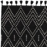 Asiatic Nepal black cream diamond rug 2