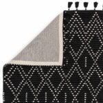 Asiatic Nepal black cream diamond rug 3