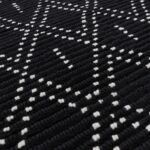 Asiatic Nepal black cream diamond rug 4