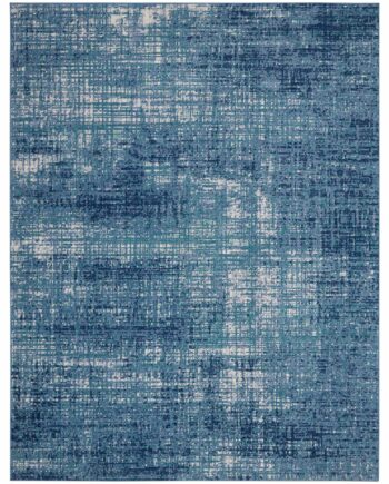 Calvin Klein tappeto River Flow CK001 RFV02 TLIVB TEAL IVORY BLUE 8X10 099446845696