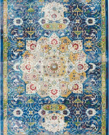 Nourison tappeto Ankara Global ANR03 BLUE 5x8 099446456595 main