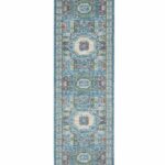 Nourison tappeto Ankara Global ANR17 IVLTB IVORY LIGHT BLUE 2x8 099446855831