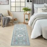 Nourison tappeto Ankara Global ANR17 IVLTB IVORY LIGHT BLUE 2x8 099446855831 interior 1