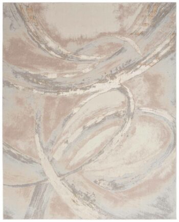 Nourison tappeto Brush Strokes BSK01 BGEGY BEIGE GREY 8x10 099446898951