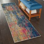Nourison tappeto Celestial CES09 BLYEL BLUE YELLOW 2X6 099446482679 interior 1