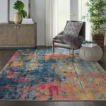 Nourison tappeto Celestial CES09 BLYEL BLUE YELLOW 7X10 099446482754 interior 1