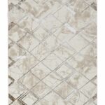 Nourison tappeto Glitz GLZ02 IVGRY IVORY GREY 5X7 099446133731