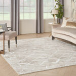 Nourison tappeto Glitz GLZ02 IVGRY IVORY GREY 8x10 099446133748 interior 1