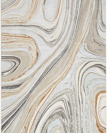 Nourison tappeto Glitz GLZ21 GRYGD GREY GOLD 5x7 099446951151