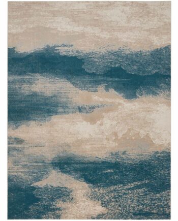 Nourison tappeto Maxell MAE06 IVTL IVORY TEAL 8x11 099446880475