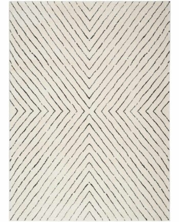 Nourison tappeto Modern Comfort MNC01 IVBLK IVORY BLACK 5x7 099446902139