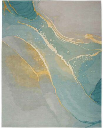 Nourison tappeto Prismatic PRS27 GRSFM GREY SEAFOAM 8x10 099446891938