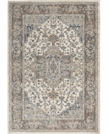 Nourison tappeto Quarry QUA05 IVGRY IVORY GREY 5x7 099446746276