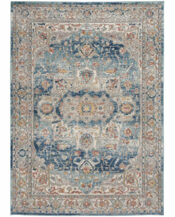 Nourison tappeto Quarry QUA11 IVBLU IVORY BLUE 5X7 099446819864