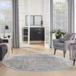 Nourison tappeto Rustic Textures RUS01 IVSIL IVORY SILVER 8XRND 099446835888 interior 3