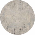 Nourison tappeto Rustic Textures RUS07 GRYBG GREY BEIGE 8XRND 099446836014