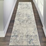 Nourison tappeto Rustic Textures RUS07 IVGRB IVORY GREY BLUE 2x8 099446496287 interior