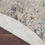 Nourison tappeto Rustic Textures RUS07 IVGRB IVORY GREY BLUE 8XRND 099446836175 CRB