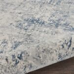 Nourison tappeto Rustic Textures RUS07 IVGRB IVORY GREY BLUE 8XRND 099446836175 TX01