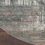 Nourison tappeto Rustic Textures RUS12 GRYMT GREY MULTICOLOR 8XRND 099446836069 CR