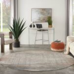 Nourison tappeto Rustic Textures RUS12 GRYMT GREY MULTICOLOR 8XRND 099446836069 interior 3