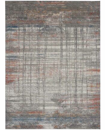 Nourison tappeto Rustic Textures RUS12 GRYMT GREY MULTICOLOR 8x11 099446799135
