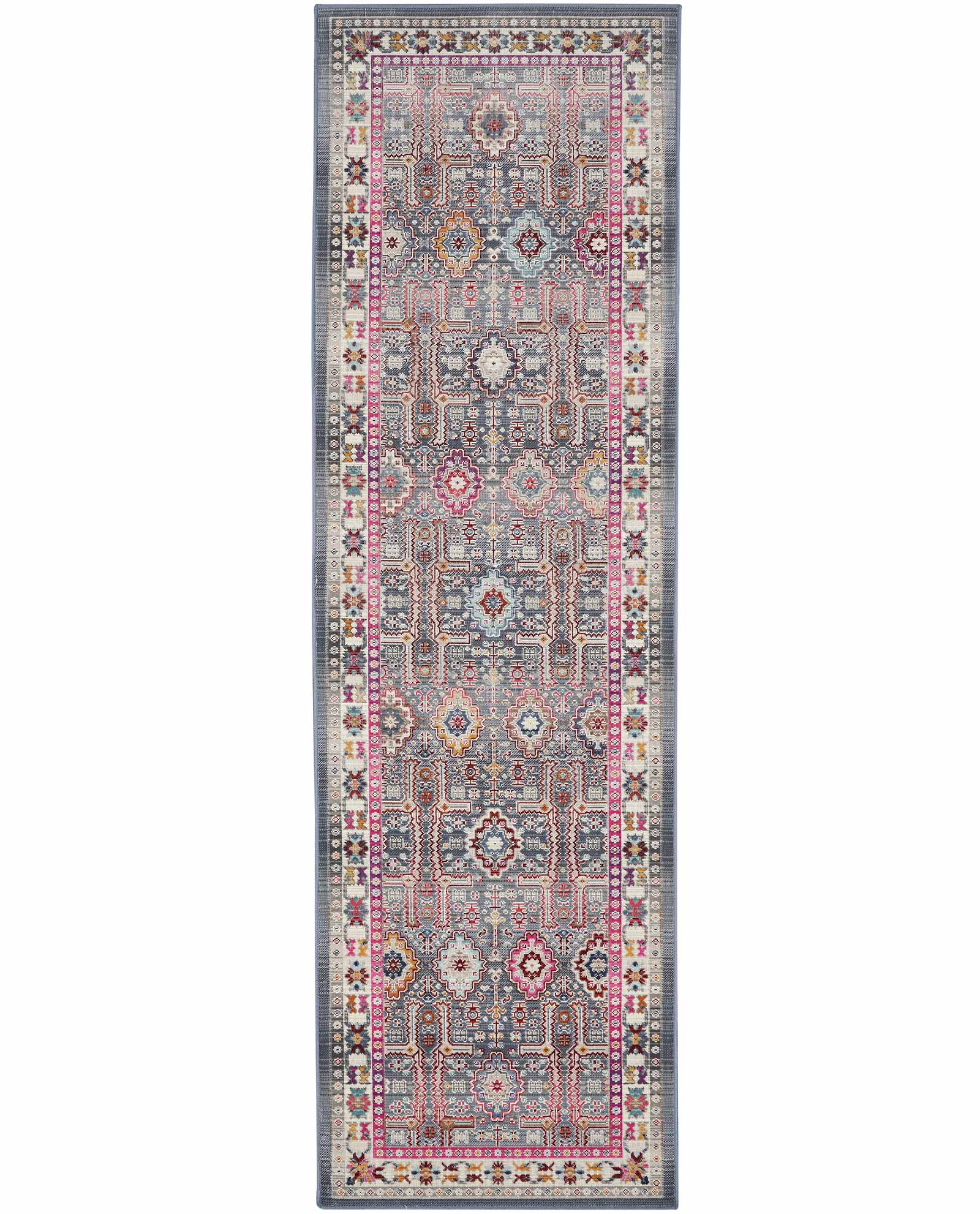 Nourison tappeto Vintage Kashan VKA05 GYMTC GREY MULTICOLOR 2x8 099446811813