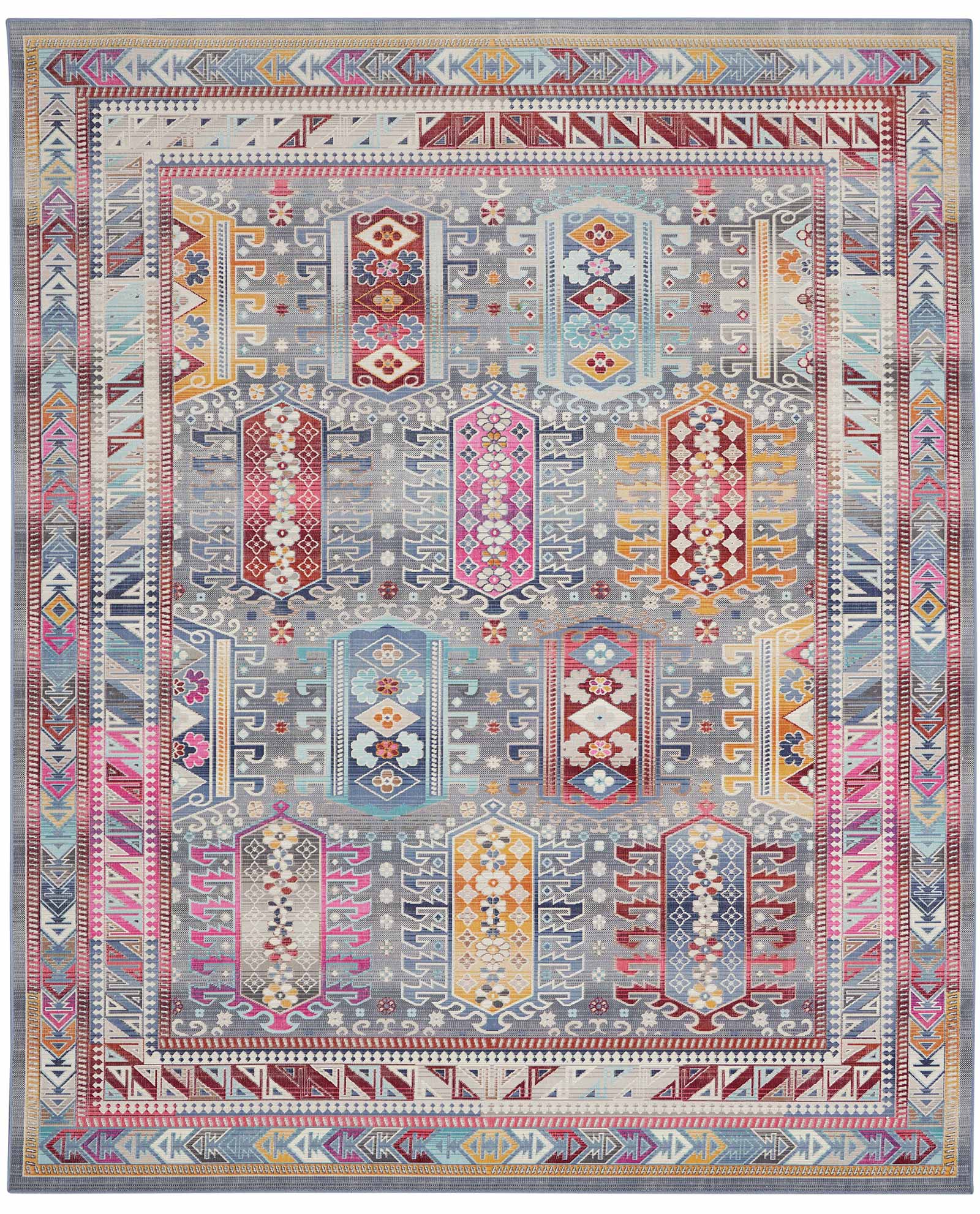 Nourison tappeto Vintage Kashan VKA06 GYMTC GREY MULTICOLOR 8x10 099446811998