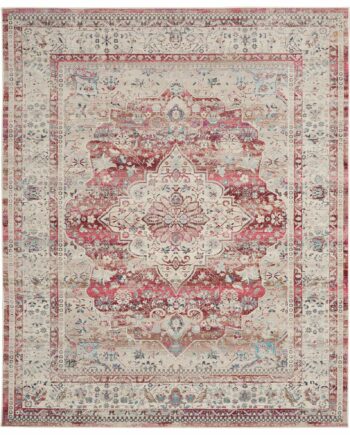 Nourison tappeto Vintage Kashan VKA07 REDIV RED IVORY 8x10 099446812254