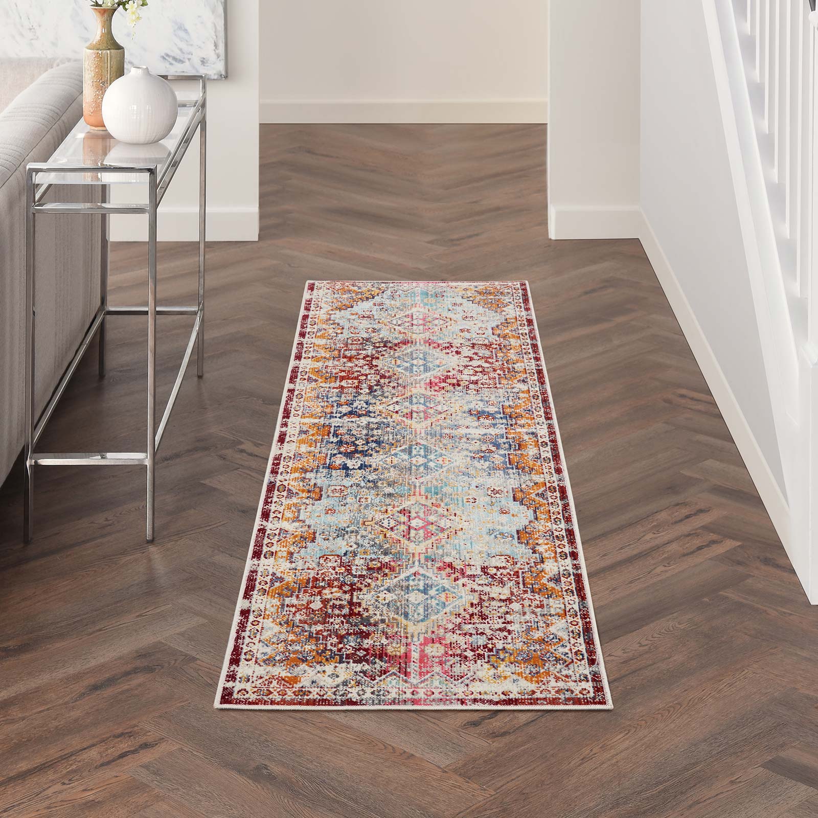 Nourison tappeto Vintage Kashan VKA09 MULTI MULTICOLOR 2X8 099446852380 interior