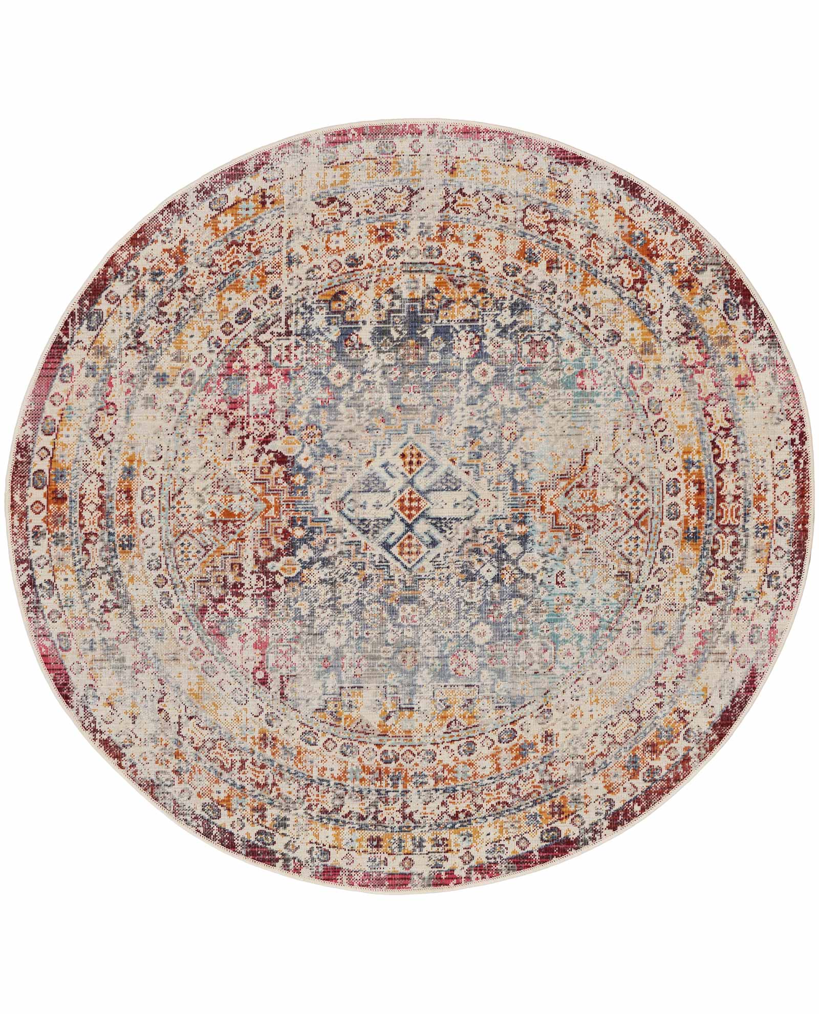 Nourison tappeto Vintage Kashan VKA09 MULTI MULTICOLOR 6XRND 099446852458