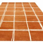 Asiatic tappeto Albany Grid Rust 1 3D