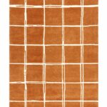 Asiatic tappeto Albany Grid Rust