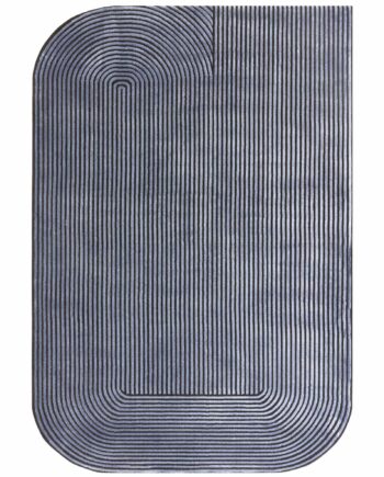 Asiatic tappeto Kuza Shape Black Navy