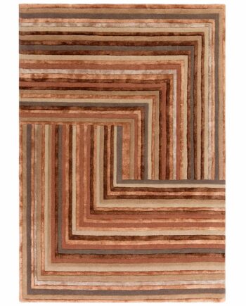 Asiatic tappeto Matrix 80 Network Terracotta